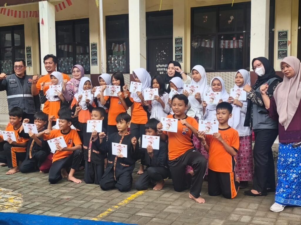 BPBD Kota Bogor Gelar Simulasi Kesiapsiagaan Bencana di SDN Kebon Pedes 7